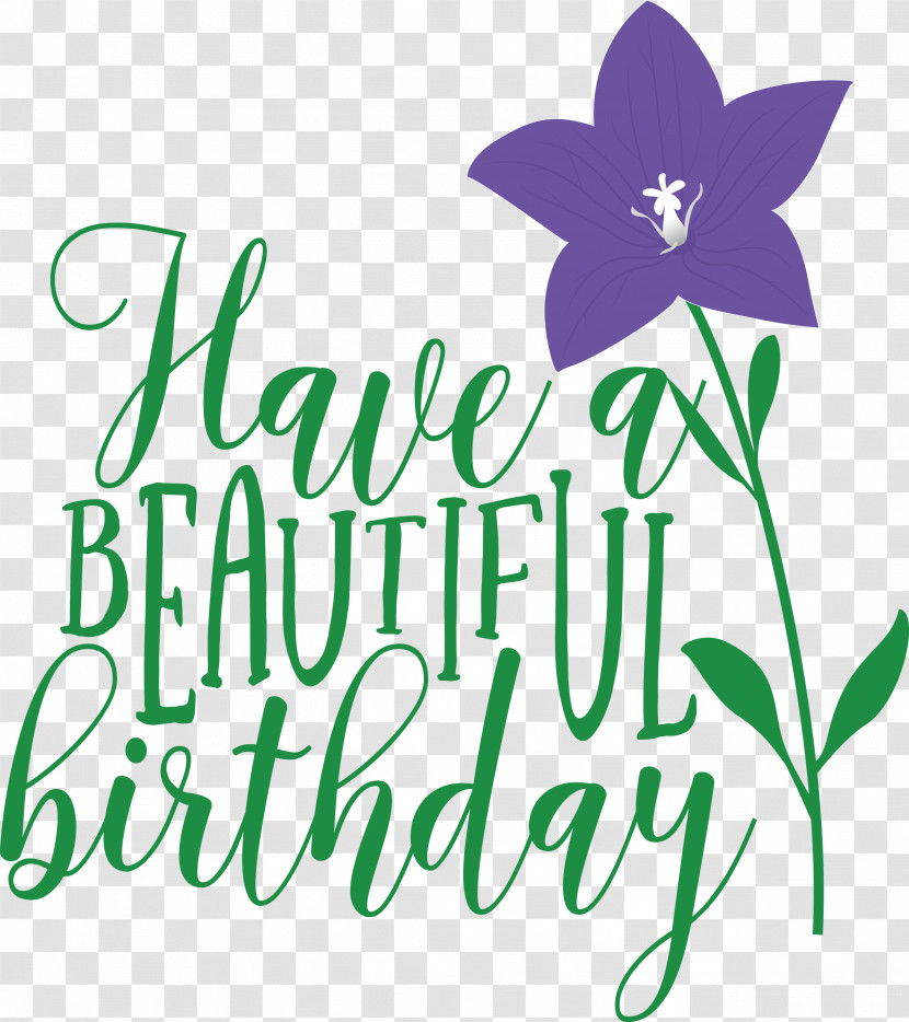 Beautiful Birthday Transparent PNG