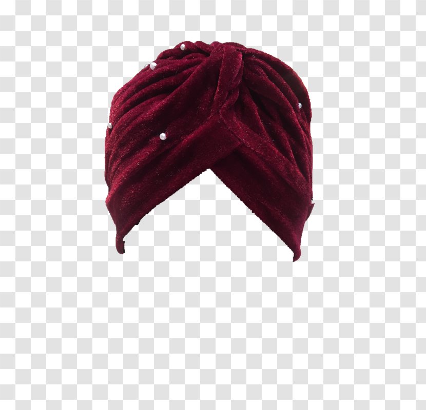 Beanie Maroon Velvet - Magenta Transparent PNG