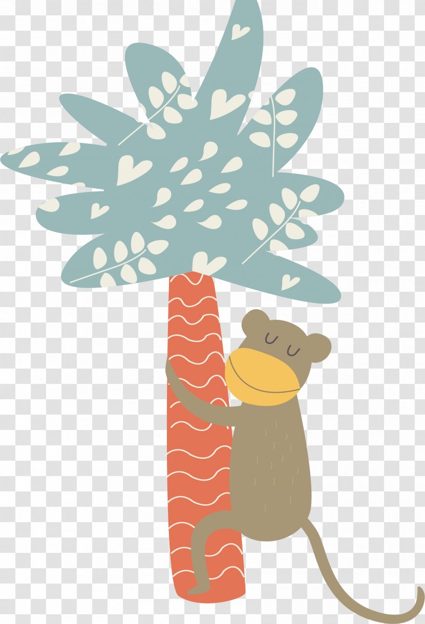 Alligator Euclidean Vector Drawing - Tree - Comic Bear And Coconut Transparent PNG