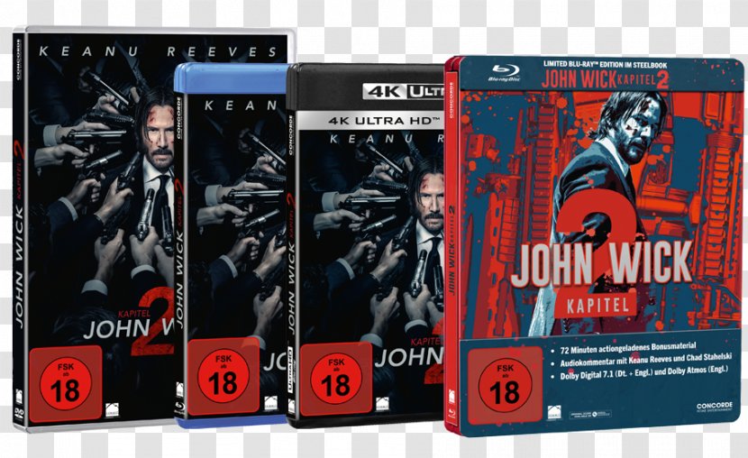 John Wick Blu-ray Disc DVD Film 0 - Dvd - Keanu Reeves Transparent PNG