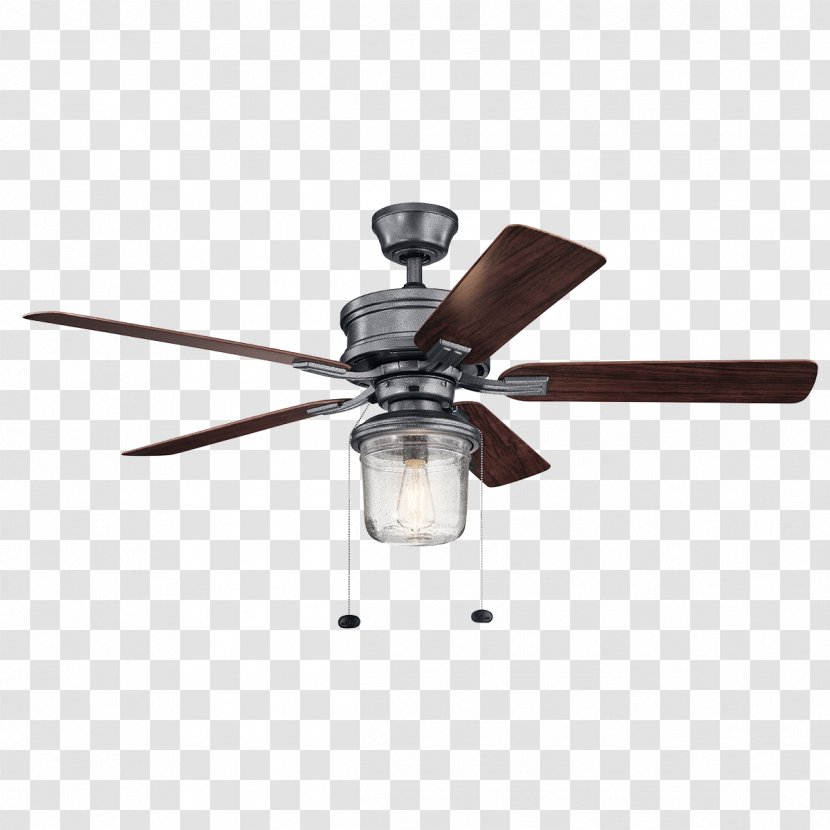 Kichler Ceiling Fans Powder Coating Steel - Brushed Metal - Fan Transparent PNG