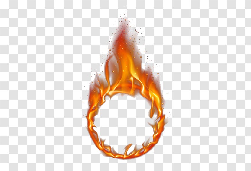 Fire Flame - Cartoon - Red Ring Of Transparent PNG