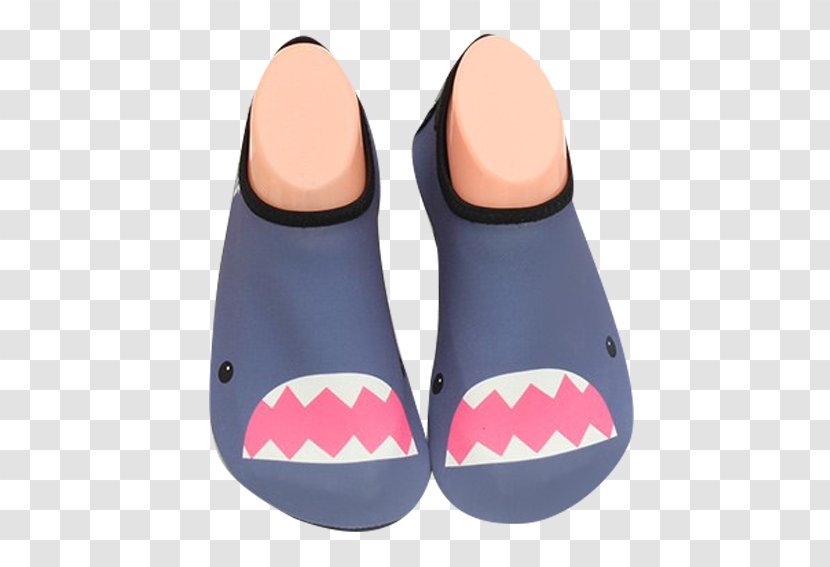 Slipper Sock Shoe Sneakers Child - Outdoor - Cute Shark Pattern Socks Transparent PNG
