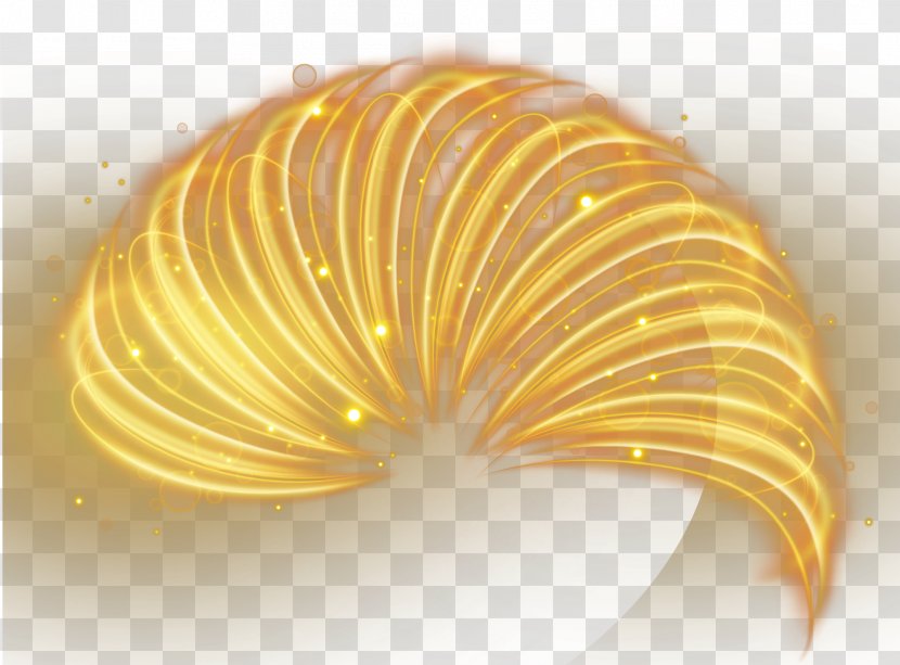 Light Euclidean Vector - Product Design - Decorative Golden Effect Transparent PNG