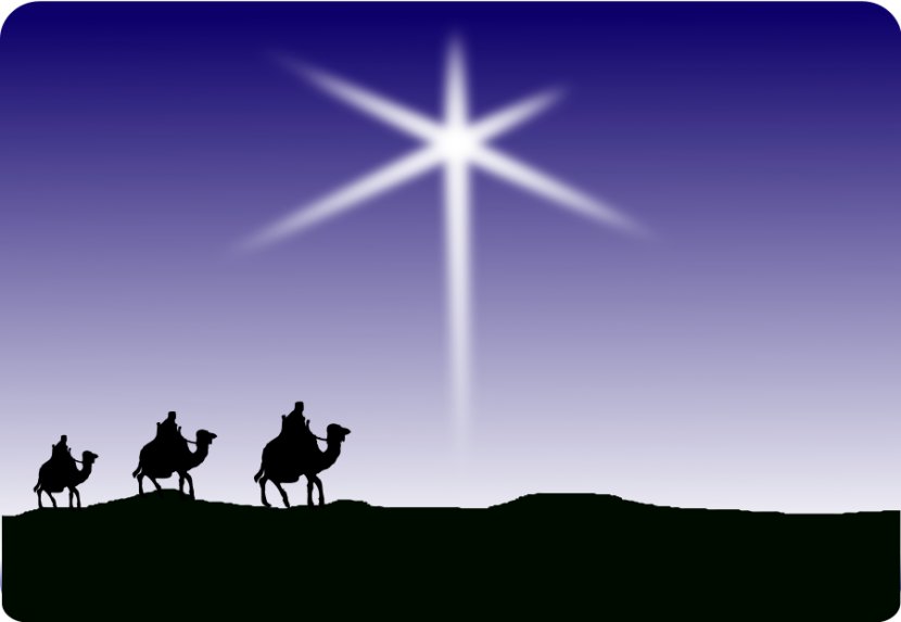 Christmas Card Child Star Of Bethlehem Biblical Magi - Family - 3 Wise Men Pictures Transparent PNG