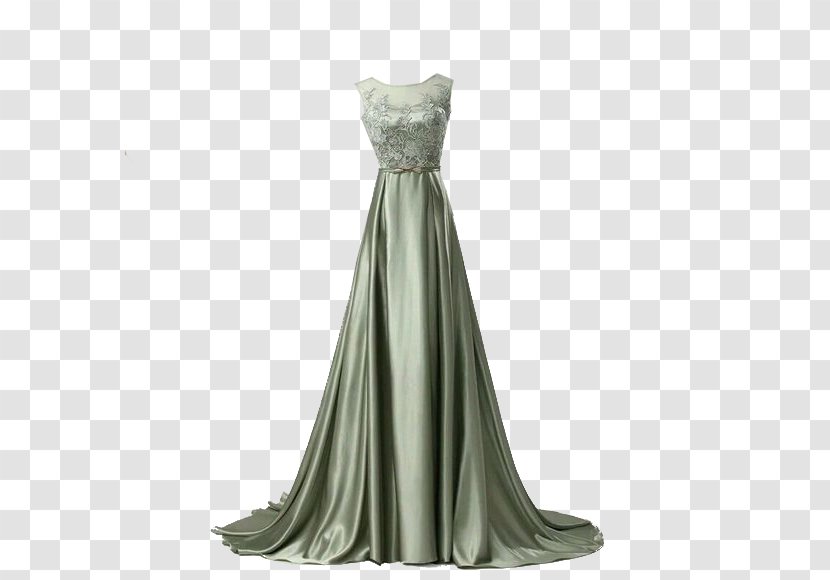 Dress Formal Wear Gown Prom Clothing - Party - Gray Evening Picture Material Transparent PNG