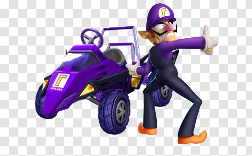 Mario Kart: Double Dash Kart 7 Bros. Wii - Purple Transparent PNG