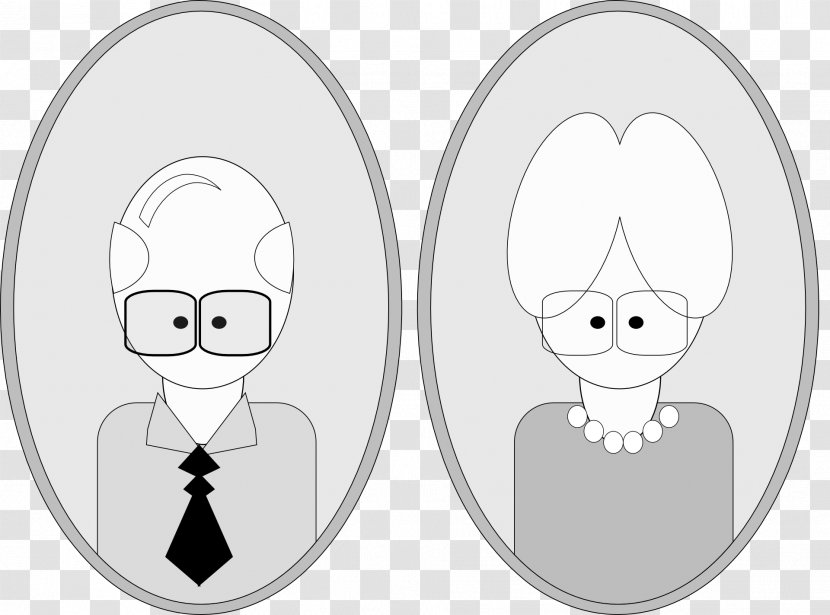 Grandmother Grandparent Grandfather Clip Art - Silhouette - Men And Women Transparent PNG
