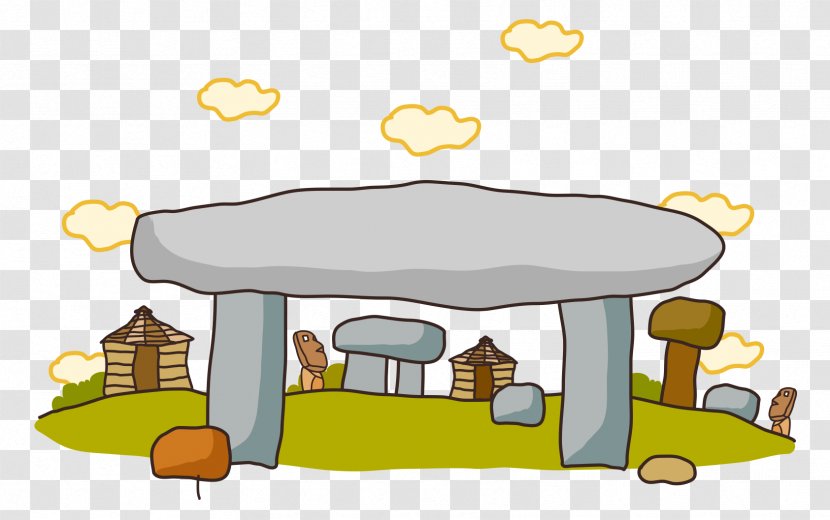 Barbecue Picnic Cartoon - House - Hand Drawn Vector Clouds Stone Transparent PNG