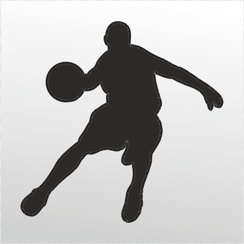 Basketball Sport Athlete Slam Dunk - Silhouette Transparent PNG