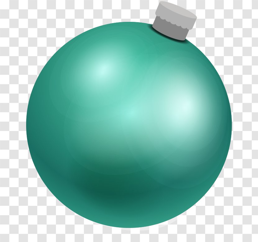 Green Turquoise Christmas Ornament - Aqua - Twelve Days Of Transparent PNG