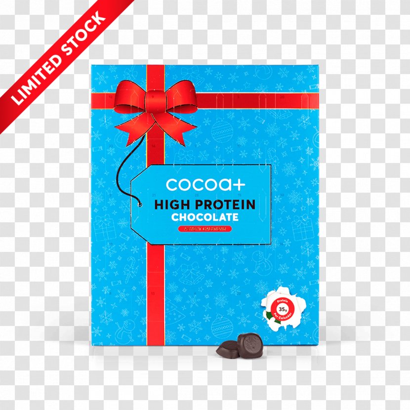 Advent Calendars Whey Protein - Blue - Chocolate Transparent PNG