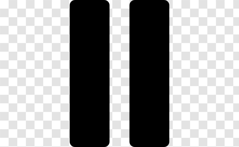 Symbol Button - Black - Pause Transparent PNG