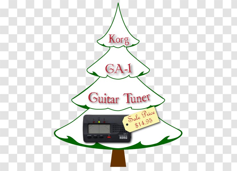 Christmas Tree Ornament Clip Art - Area - Guitar On Stand Transparent PNG