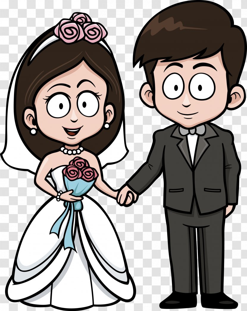 Wedding Invitation Cartoon Drawing - Bride Transparent PNG
