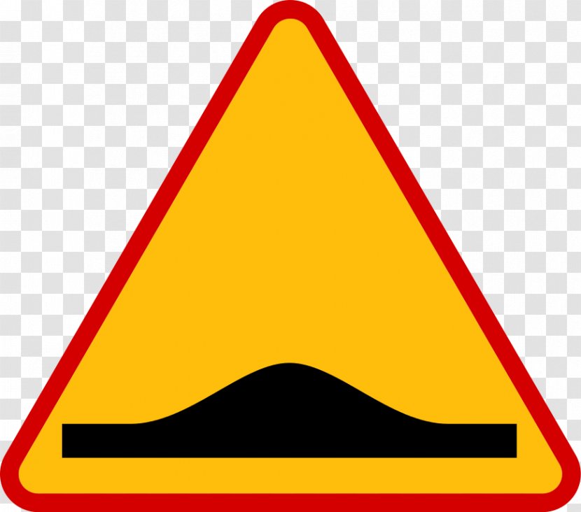 Speed Bump Warning Sign Traffic Vienna Convention On Road - Transport - Suo Transparent PNG