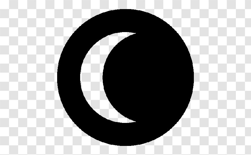 Solar Eclipse Symbol - Monochrome Transparent PNG