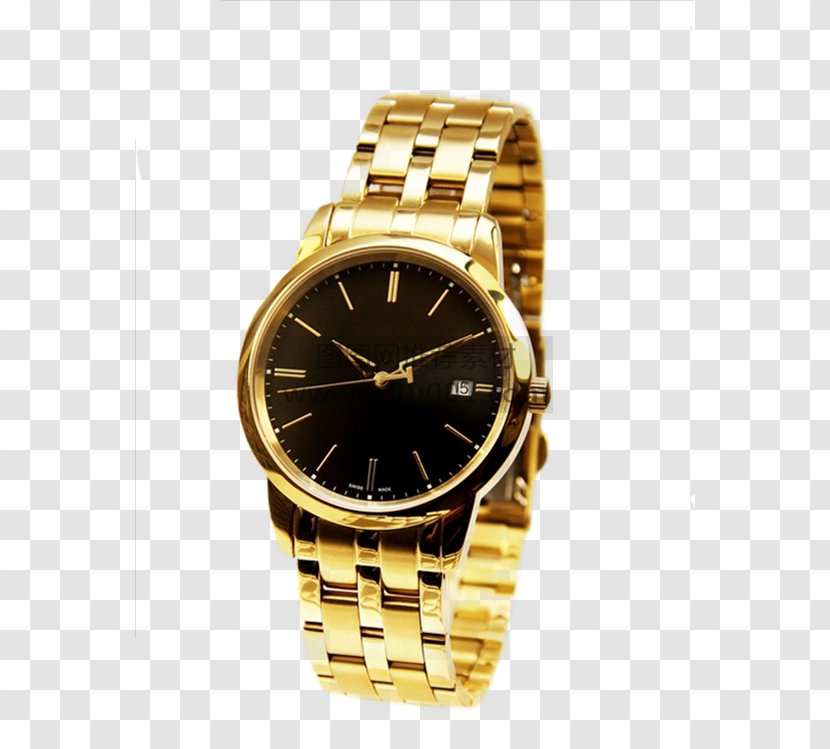Gold Watch Quartz Clock Ebel - Omega Sa Transparent PNG