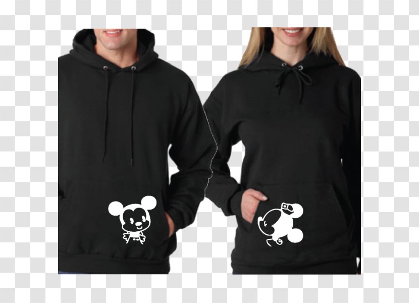 Hoodie T-shirt Minnie Mouse Bluza Clothing - Woman Transparent PNG