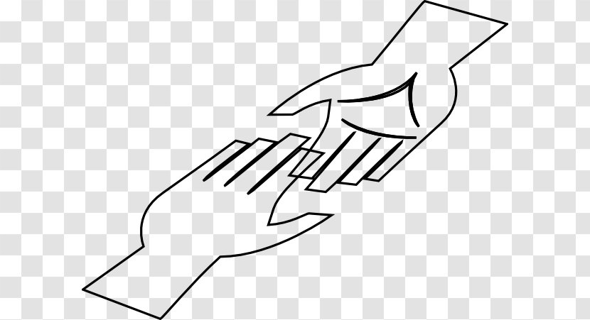 Hand Clip Art - Arm - Outline Transparent PNG