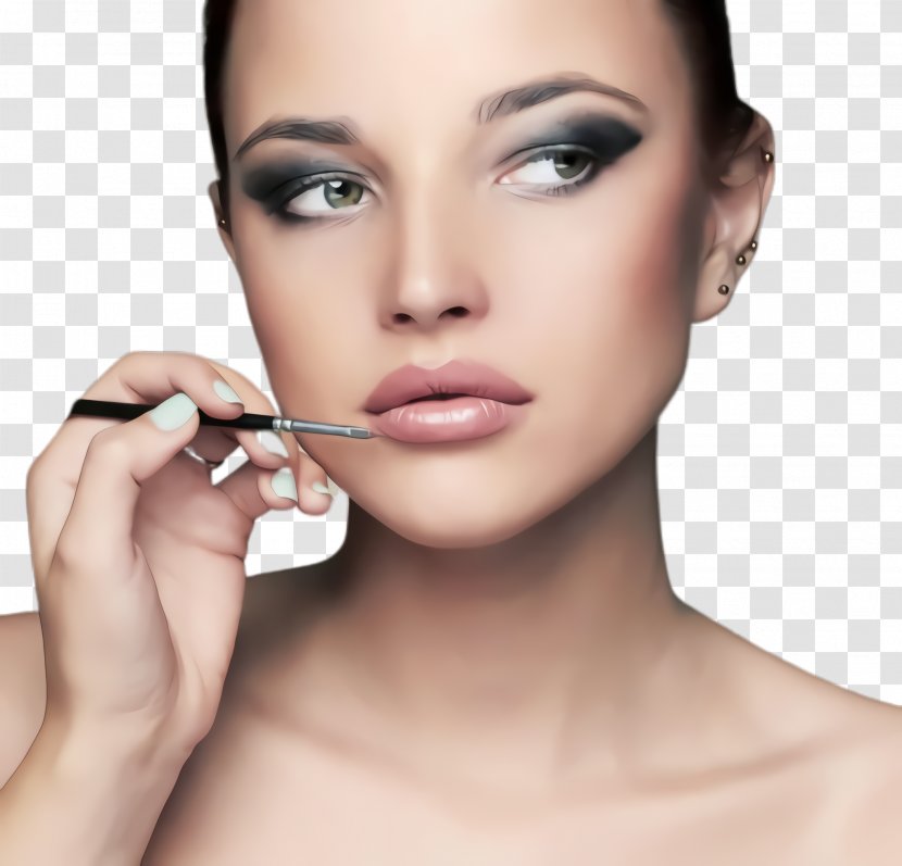 Face Eyebrow Lip Skin Cheek - Head Eyelash Transparent PNG