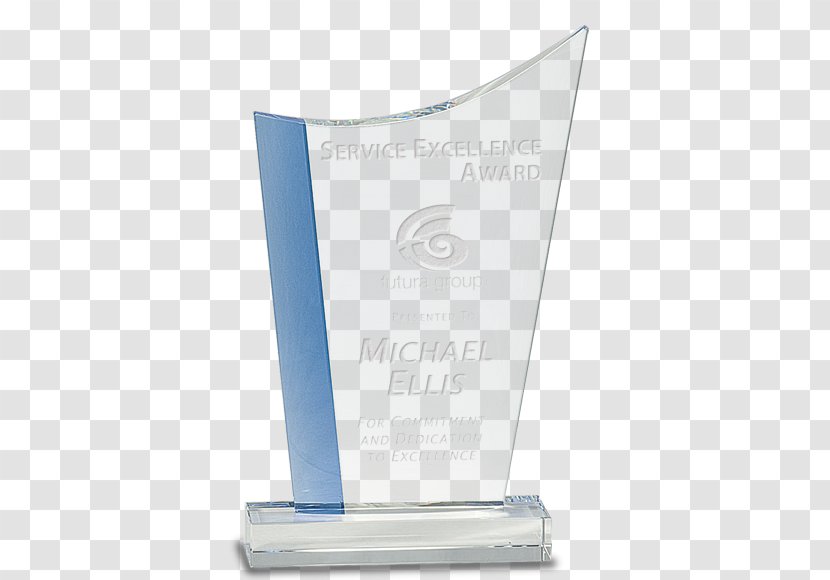 Trophy Award Glass Commemorative Plaque Engraving - Gift Transparent PNG