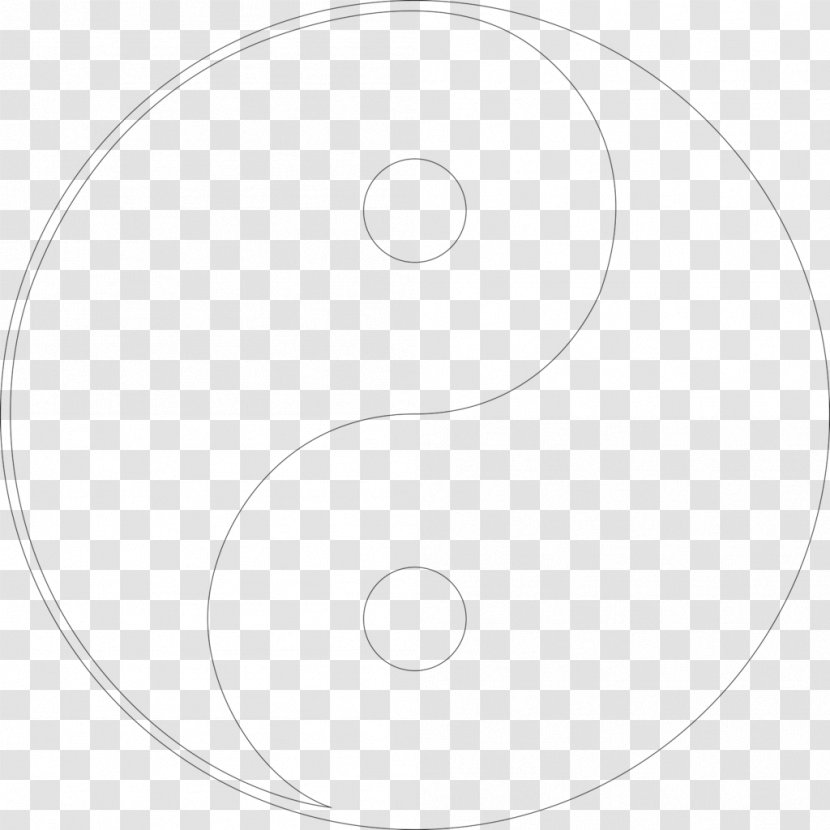 Yin And Yang Black White Drawing Clip Art - Oval Transparent PNG