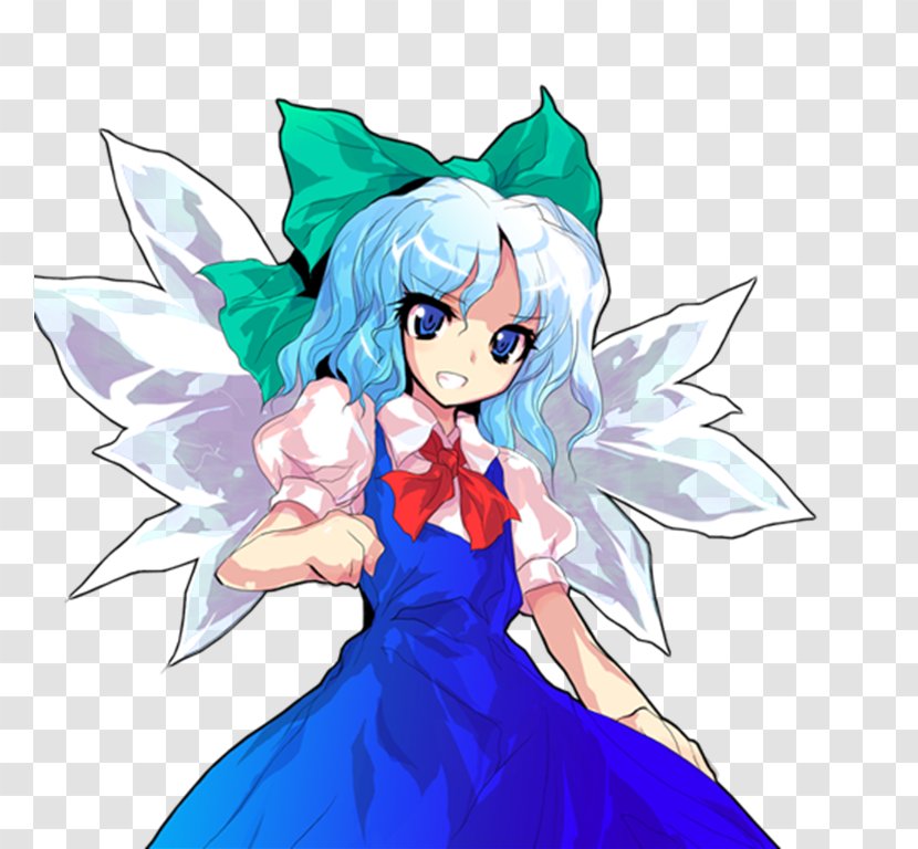 Touhou Hisōtensoku The Embodiment Of Scarlet Devil Fairy Wars Cirno Video Game - Watercolor - WORD BURST Transparent PNG