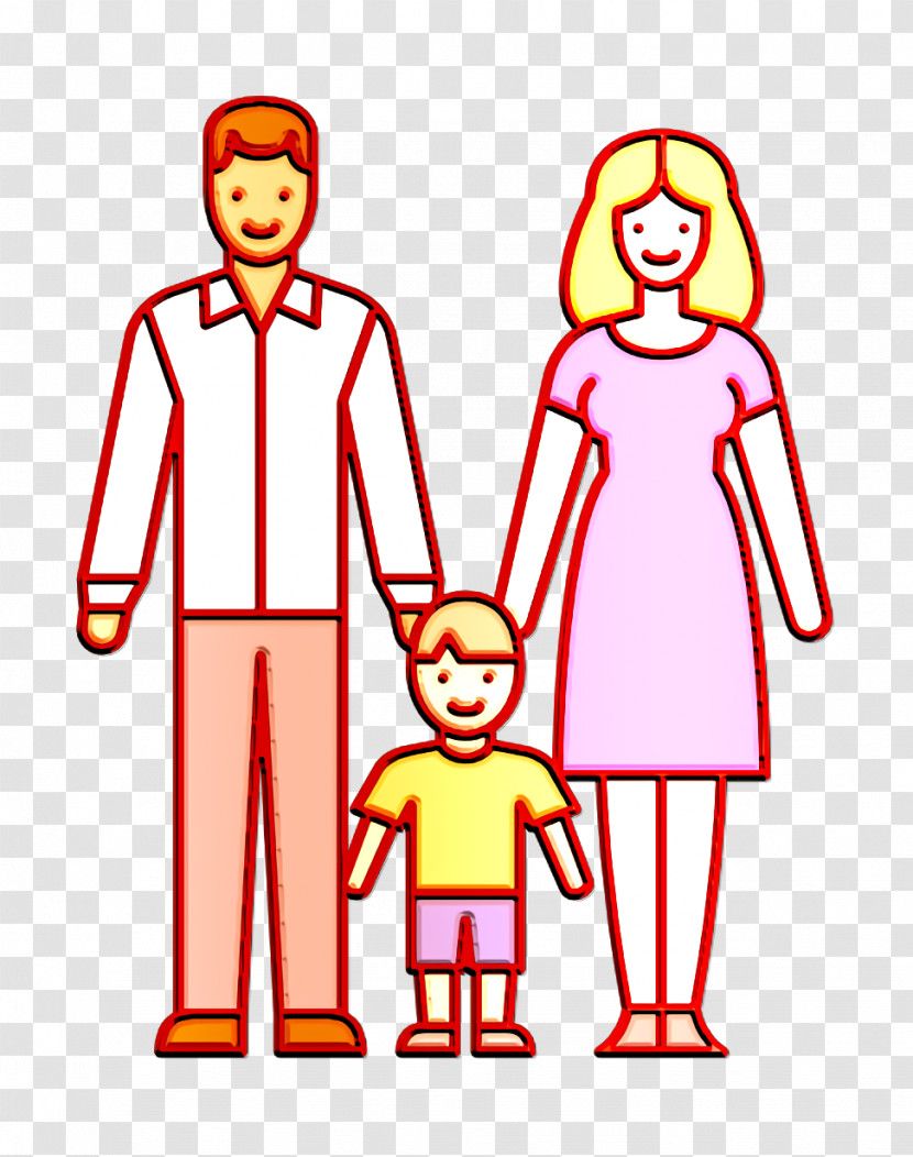 Family Icon Child Icon Linear Color Families Icon Transparent PNG