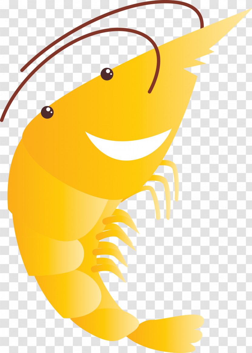 Yellow Cartoon Fish Transparent PNG