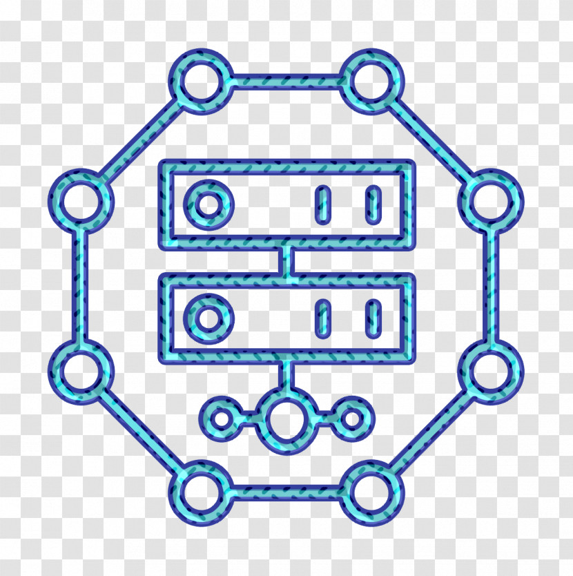 Server Icon Cyber Icon Network Icon Transparent PNG