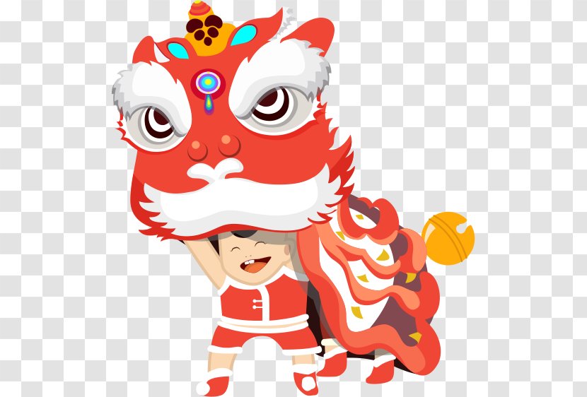 Lion Dance Dragon Chinese New Year Lantern Festival - Mythical Creature - Style Transparent PNG
