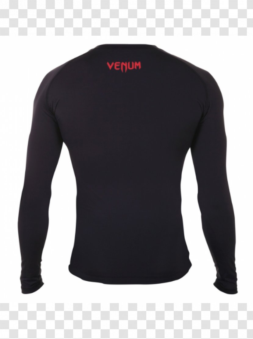 Long-sleeved T-shirt Rash Guard Sun Protective Clothing - Neck Transparent PNG