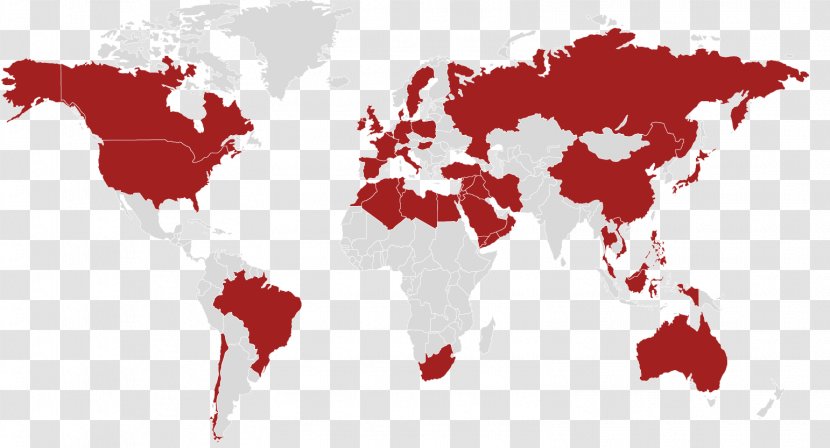 ACI Worldwide United States Education Business - World Map - Global Transparent PNG