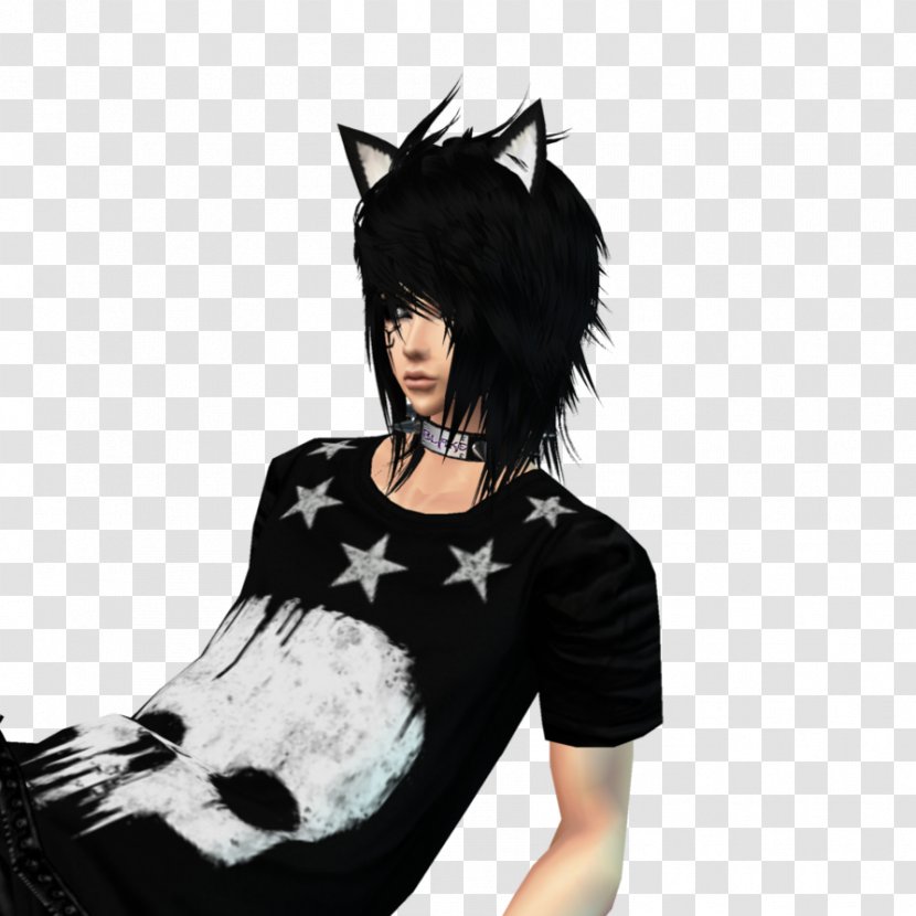 Emo Catgirl Photography Drawing - Watercolor - Young Cute Boy Transparent PNG