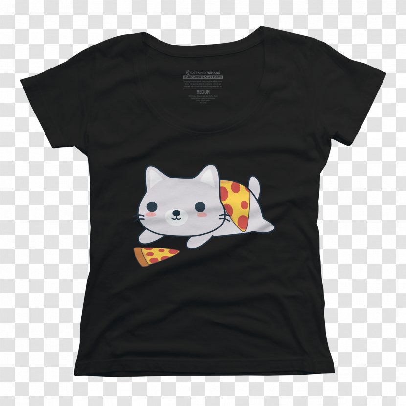 T-shirt Hoodie Neckline Crew Neck Top - Cat - Lover T Shirt Transparent PNG