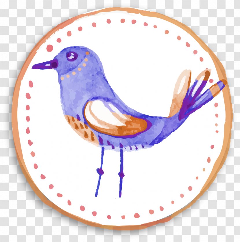 Bird Watercolor Painting - Purple - Vector Of Birds Tag Transparent PNG