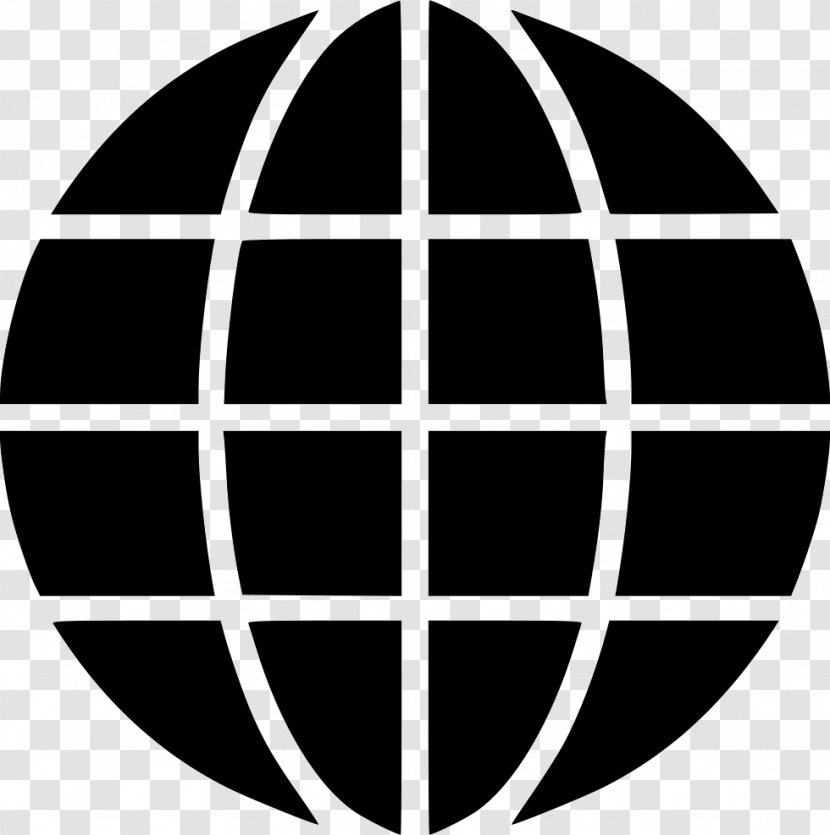 Globe World Earth Symbol - Monochrome Transparent PNG