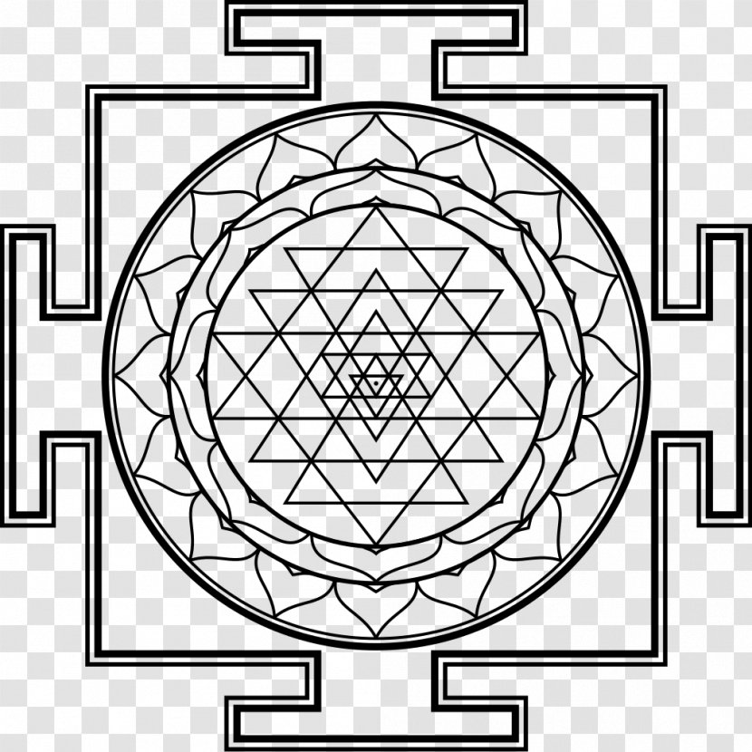 Sri Yantra Mandala Sacred Geometry - Aghori - Ganesh Transparent PNG