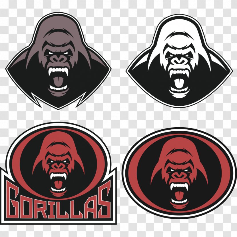 Gorilla Ape Cartoon Illustration - Head - Orangutan Icon Transparent PNG