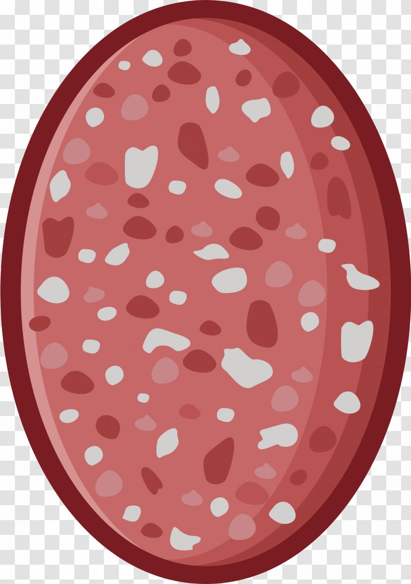 Lorne Sausage Ham Meat - Hand Painted Red Transparent PNG