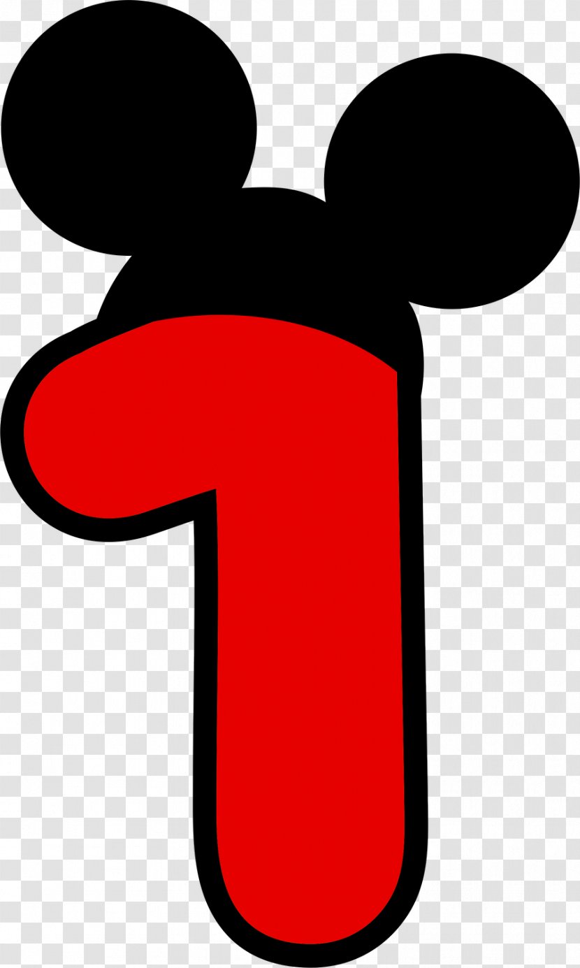 Mickey Mouse Minnie Oswald The Lucky Rabbit Walt Disney Company Clip Art - Number 1 Transparent PNG