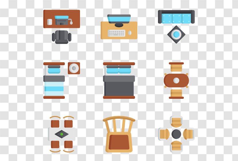2d Furniture Top View - Eye - Computer Icon Transparent PNG