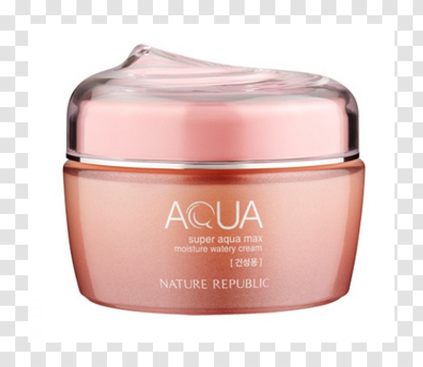Nature Republic Super Aqua Max Combination Watery Cream Skin Moisture - Beauty - Water Transparent PNG