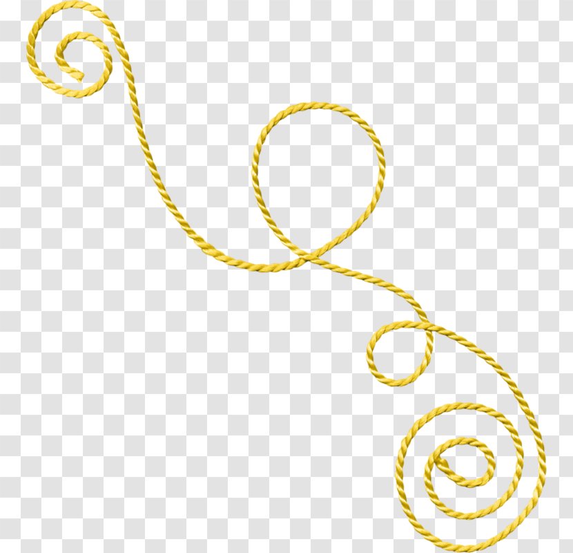 Rope Red Nylon - Gold - Decoration Transparent PNG