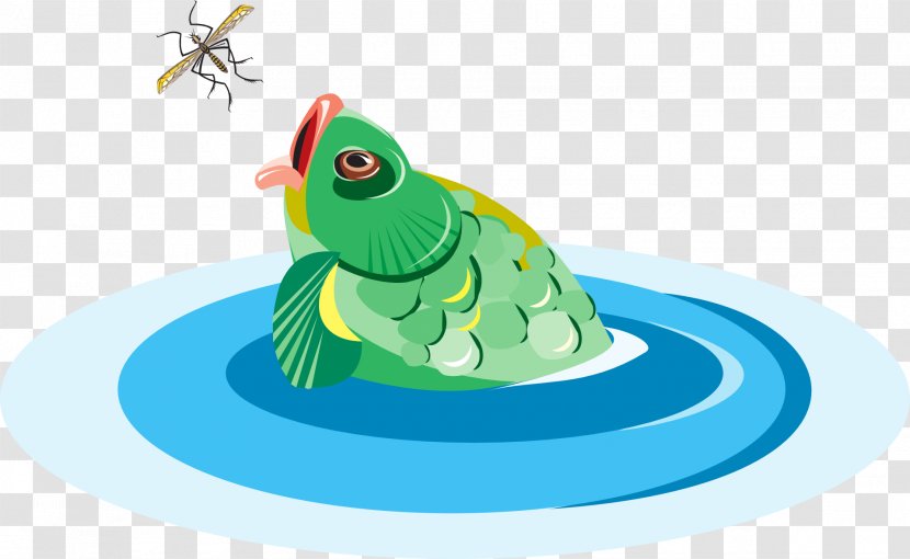 Insect Fish Entomophagy Eating Clip Art - Water Transparent PNG