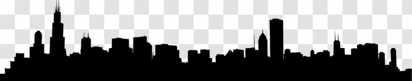 Chicago Skyline - Wall Decal - Silhouette Transparent PNG