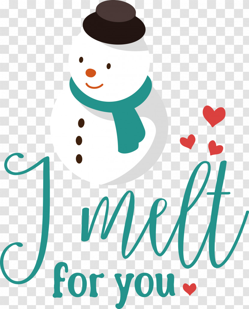 I Melt For You Snowman Transparent PNG