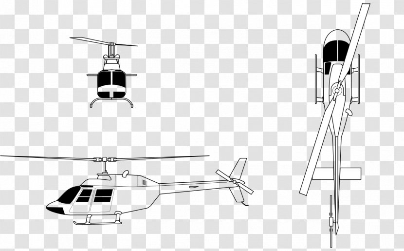 Bell 206B-3 Helicopter TH-67 Creek Armed Aerial Scout Transparent PNG