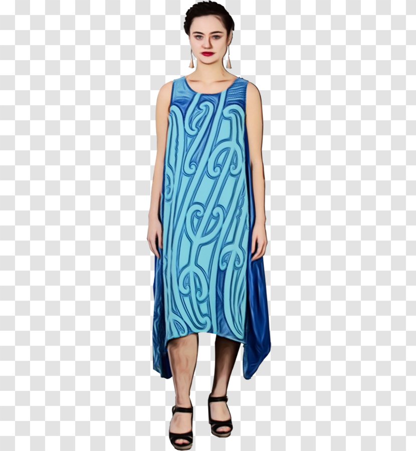 Summer Blue Background - Shoulder - Sheath Dress Formal Wear Transparent PNG